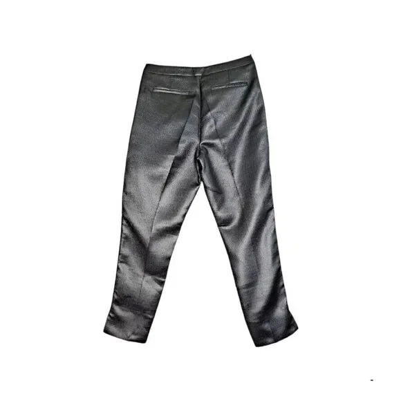 Pure Collection Metallic Ankle Length Trouser Gunmetal Grey 6 - Picture 2 of 5